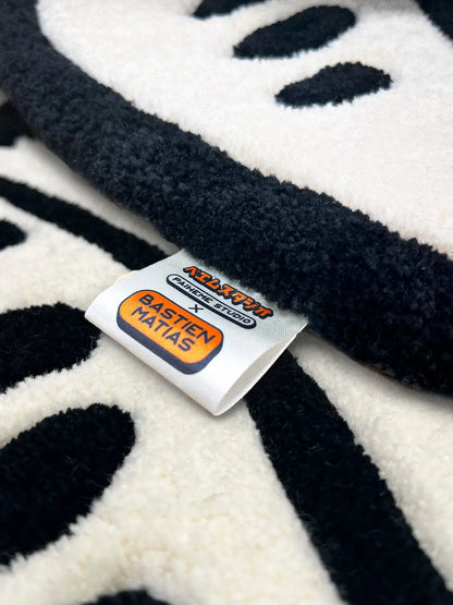 Tapis tufté DARUMA FACE, zoom sur le tuftage
