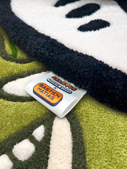 Tapis tufté EDAMAME, zoom sur le tuftage