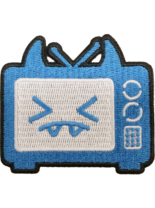 Tissu patch japonais Cute TV, brodé thermocollant