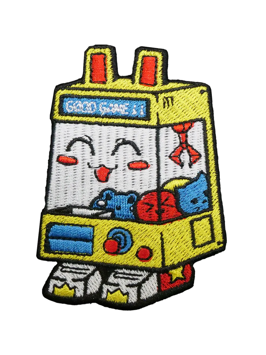 Tissu patch japonais Ufo Catcher, brodé thermocollant