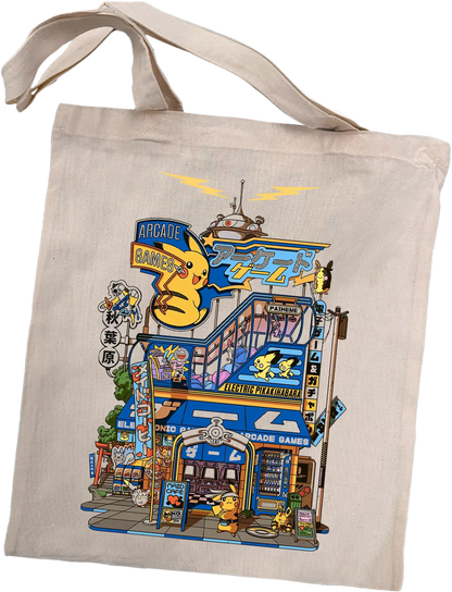 Tote bag écriture japonaise Storefront, design Arcade