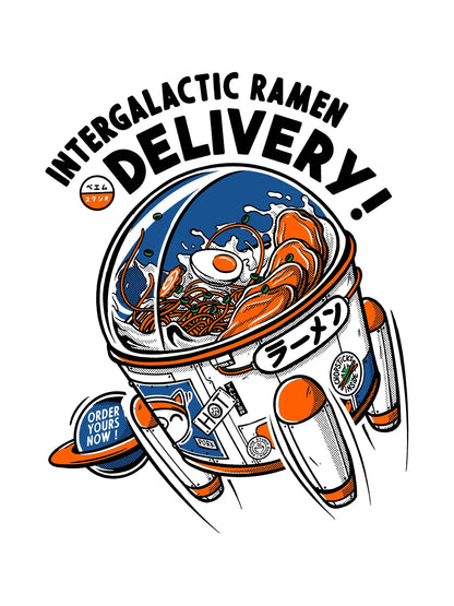 Tote bag japon Intergalactic Ramen, visuel porté