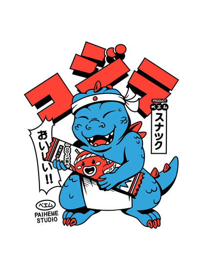 Tote bag japon Kaiju Chief, visuel porté