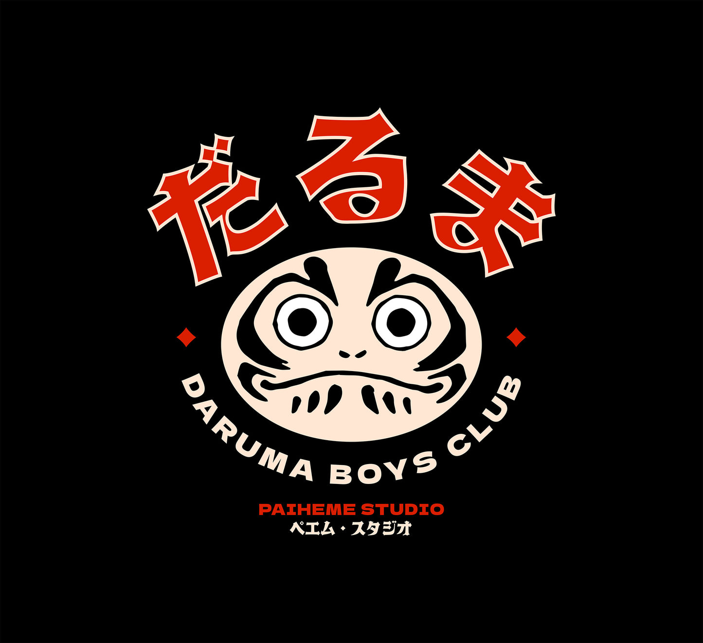 Daruma Face Hoodie