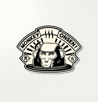 MONKEY ONSEN Sticker 🎏
