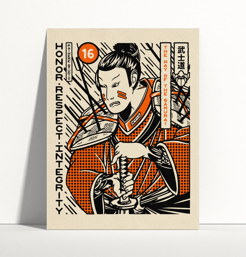 Impresión de samurái